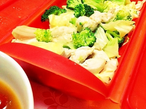 ルクエで簡単!ササミと温野菜(ヘルシー)